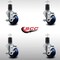 Service Caster 3'' SS Solid Poly Swivel 1-5/8'' Expanding Stem Caster Set with Brake, 4PK SCC-SSEX20S314-SPUS-TLB-158-4 - alternate 3